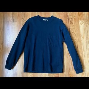 Uniqlo U Navy Blue Long Sleeve t shirt